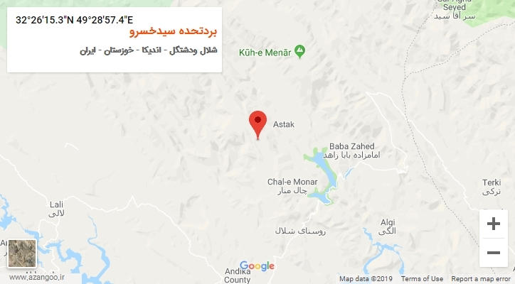 روستای بردتحده سیدخسرو بر روی نقشه
