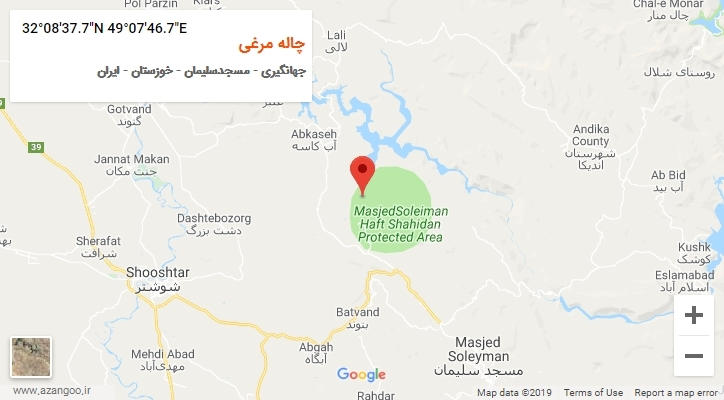روستای چاله مرغی بر روی نقشه