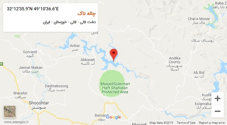 روستای چاله تاک بر روی نقشه