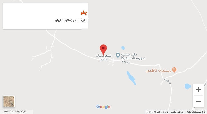 دهستان چلو بر روی نقشه