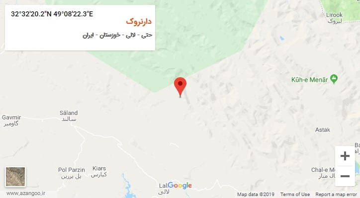 روستای دارنروک بر روی نقشه