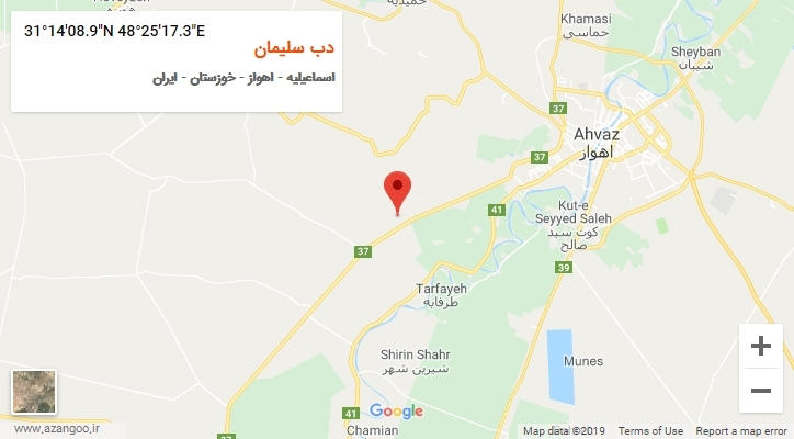 روستای دب سلیمان بر روی نقشه