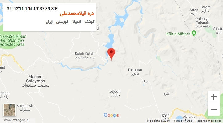 روستای دره قیلامحمدعلی بر روی نقشه