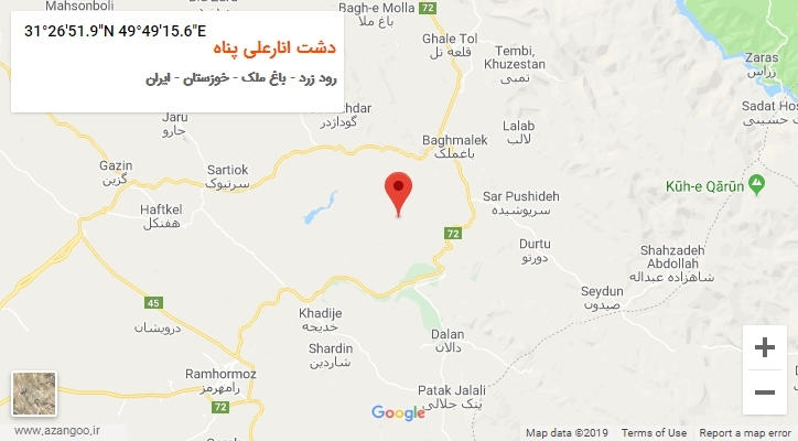 روستای دشت انارعلی پناه بر روی نقشه