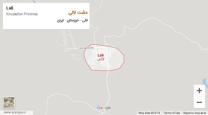 دهستان دشت لالی بر روی نقشه