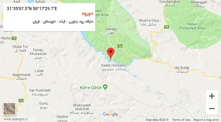روستای دوروه بر روی نقشه