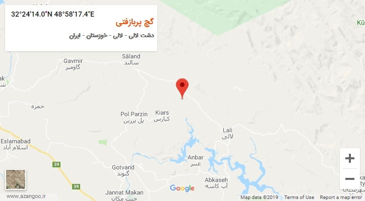 روستای گچ پربازفتی بر روی نقشه