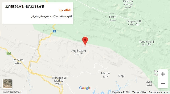 روستای غافله جا بر روی نقشه