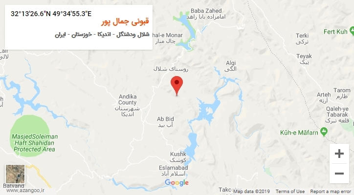روستای قبونی جمال پور بر روی نقشه