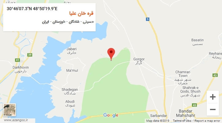 روستای قره خان علیا بر روی نقشه