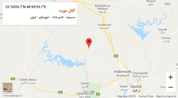 روستای گلال مورت بر روی نقشه