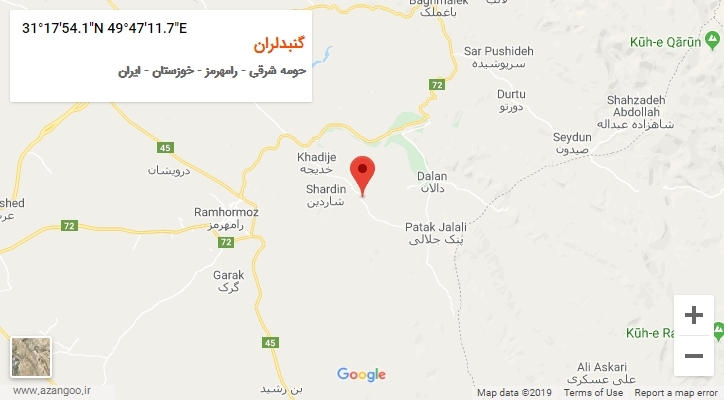 روستای گنبدلران بر روی نقشه