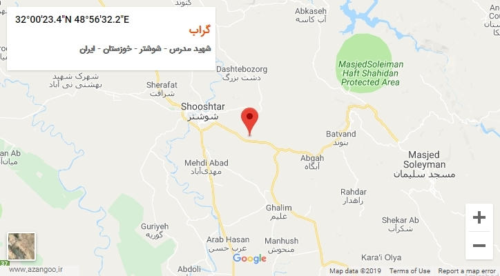 روستای گراب بر روی نقشه