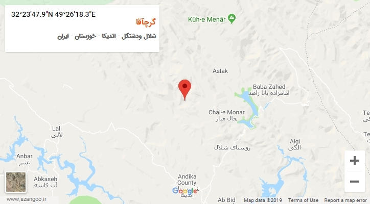 روستای گرچآقا بر روی نقشه