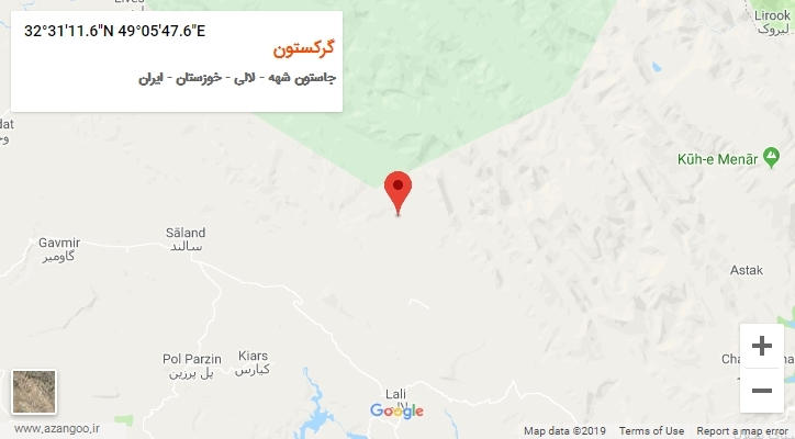 روستای گرکستون بر روی نقشه