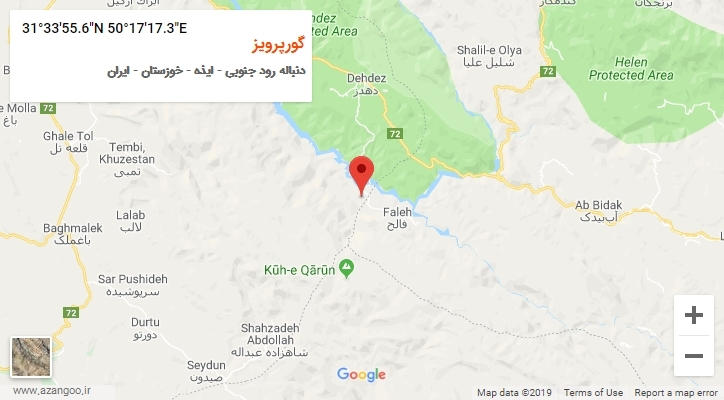 روستای گورپرویز بر روی نقشه