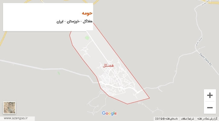 دهستان حومه بر روی نقشه