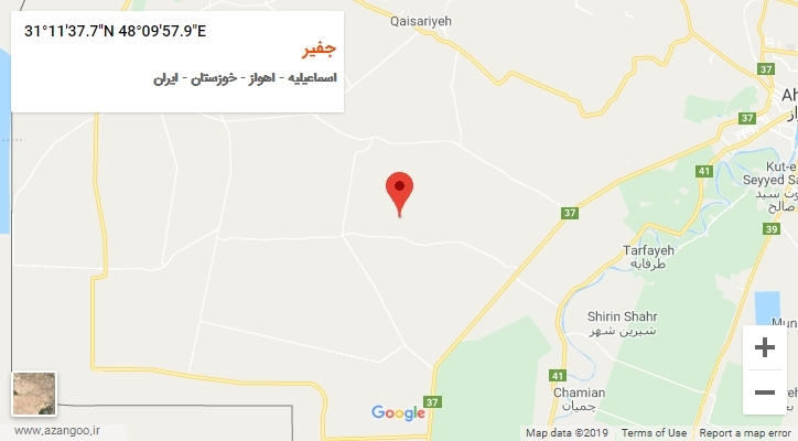 روستای جفیر بر روی نقشه