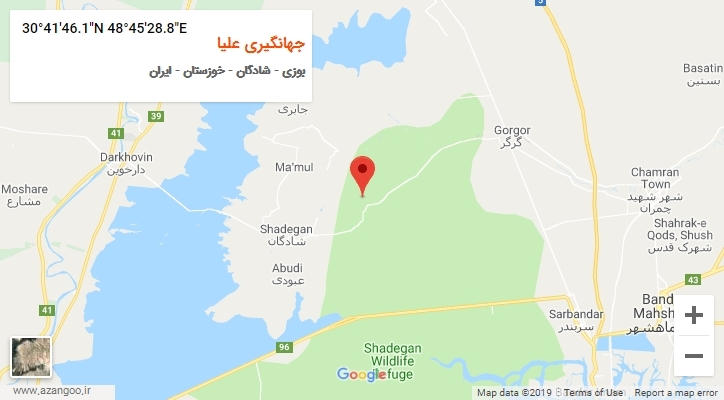 روستای جهانگیری علیا بر روی نقشه