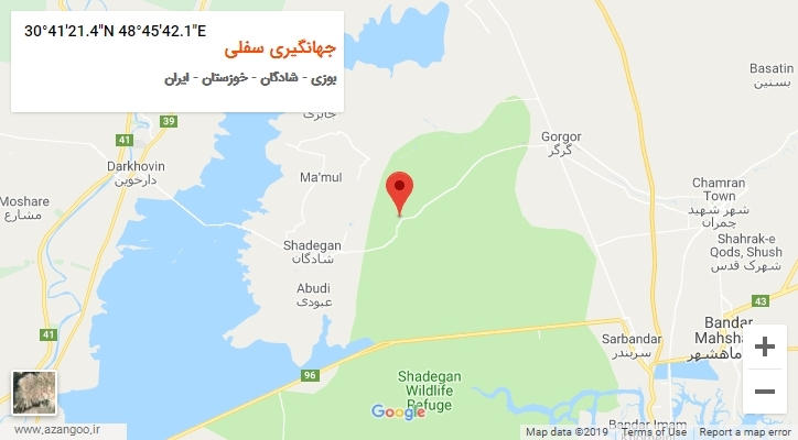 روستای جهانگیری سفلی بر روی نقشه