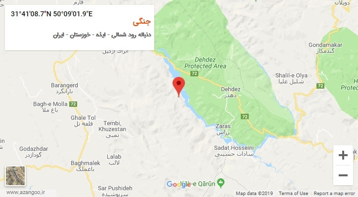 روستای جنگی بر روی نقشه