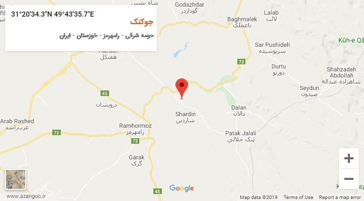 روستای جوکنک بر روی نقشه