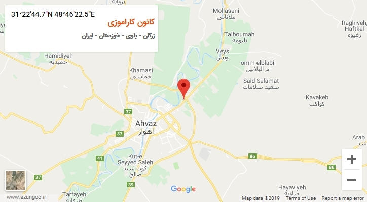 روستای کانون کاراموزی بر روی نقشه