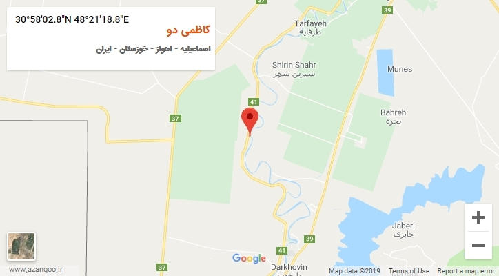 روستای کاظمی دو بر روی نقشه