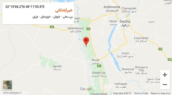 روستای خیرآبادثانی بر روی نقشه