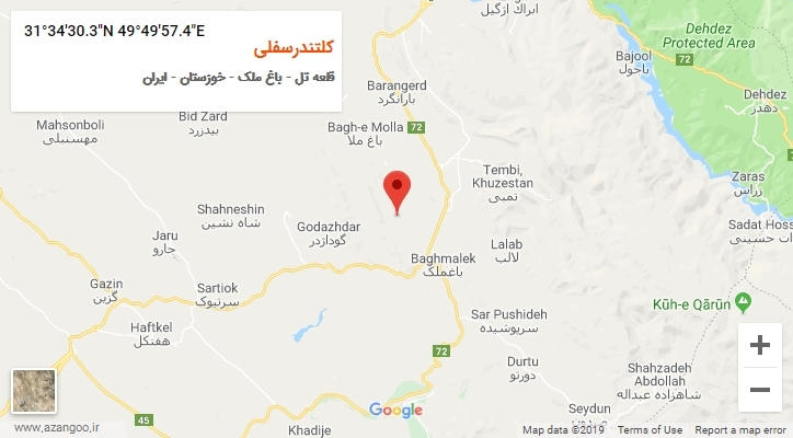 روستای کلتندرسفلی بر روی نقشه