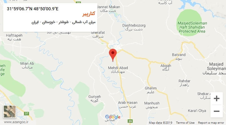 روستای کنارپیر بر روی نقشه