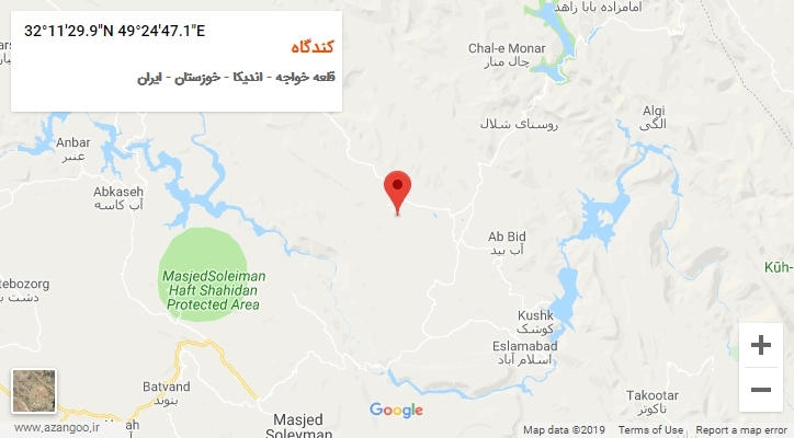 روستای کندگاه بر روی نقشه