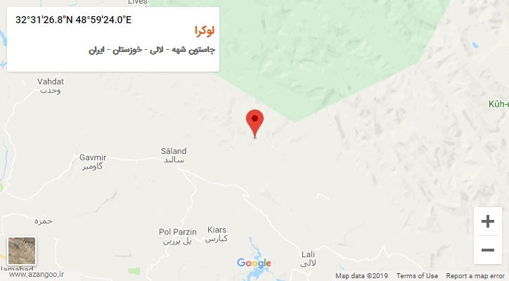 روستای لوکرا بر روی نقشه