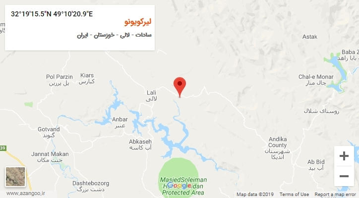 روستای لیرکویونو بر روی نقشه