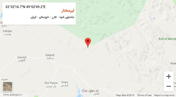 روستای لیرمختار بر روی نقشه