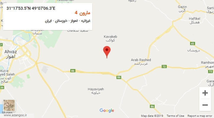 روستای مارون 4 بر روی نقشه