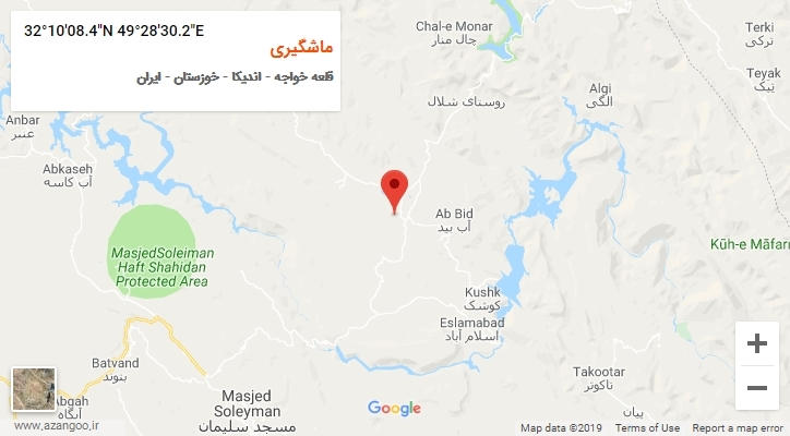 روستای ماشگیری بر روی نقشه