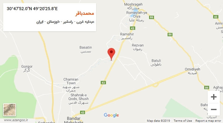 روستای محمدباقر بر روی نقشه