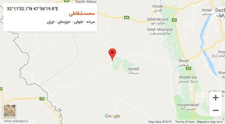 روستای محمدشقاطی بر روی نقشه