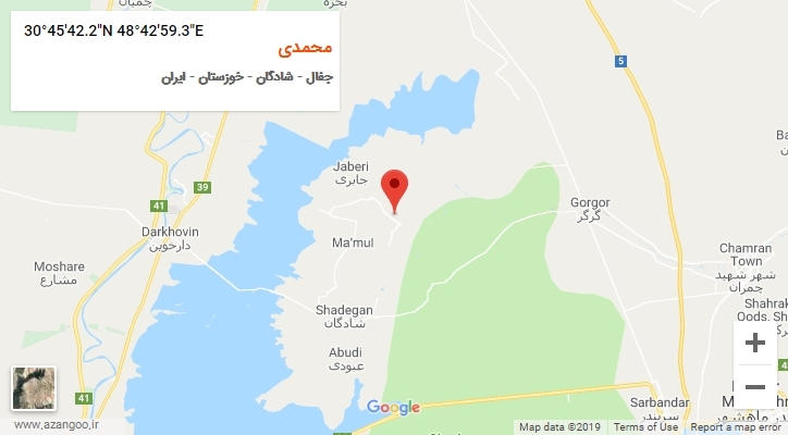 روستای محمدی بر روی نقشه