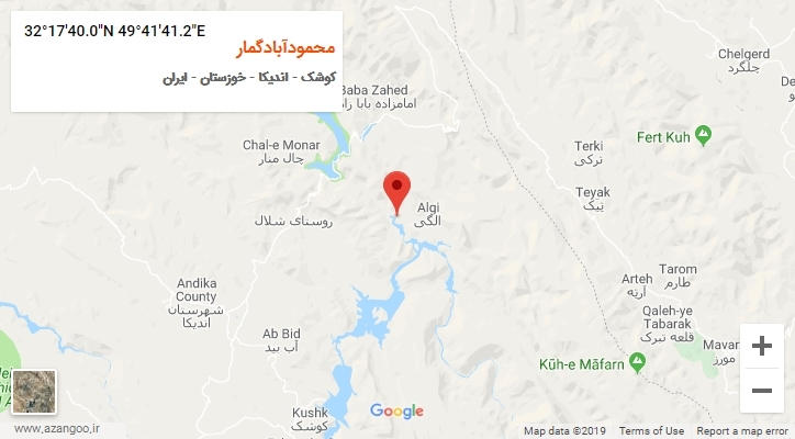 روستای محمودآبادگمار بر روی نقشه