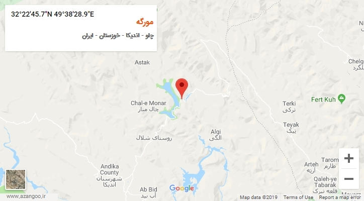 روستای مورگه بر روی نقشه