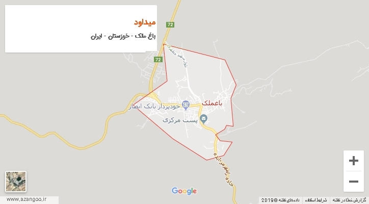 دهستان میداود بر روی نقشه