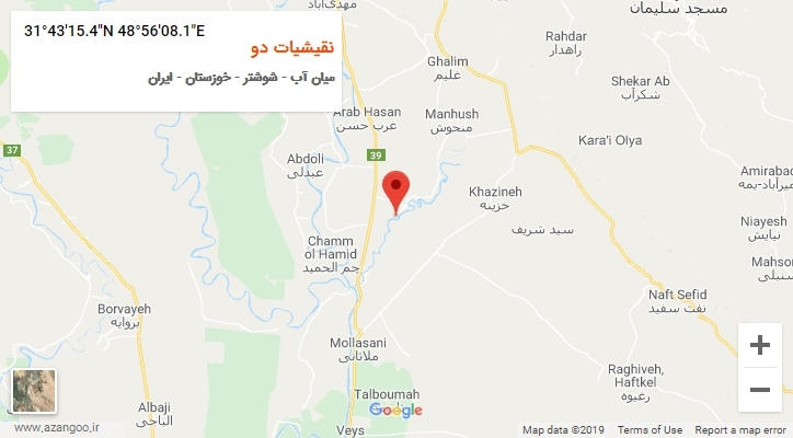 روستای نقیشیات دو بر روی نقشه