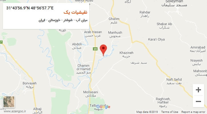 روستای نقیشیات یک بر روی نقشه
