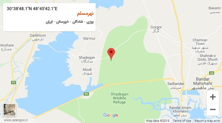 روستای نهرمسلم بر روی نقشه