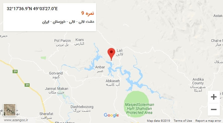 روستای نمره 9 بر روی نقشه