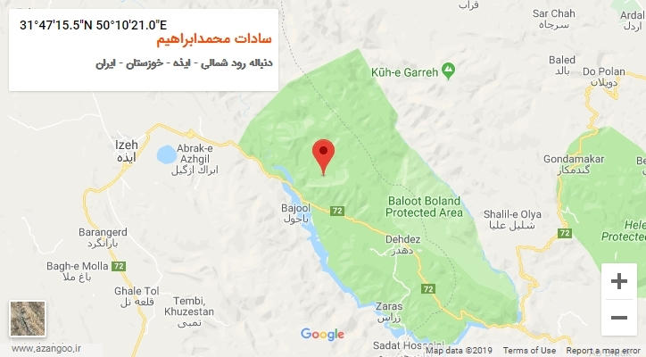 روستای سادات محمدابراهیم بر روی نقشه