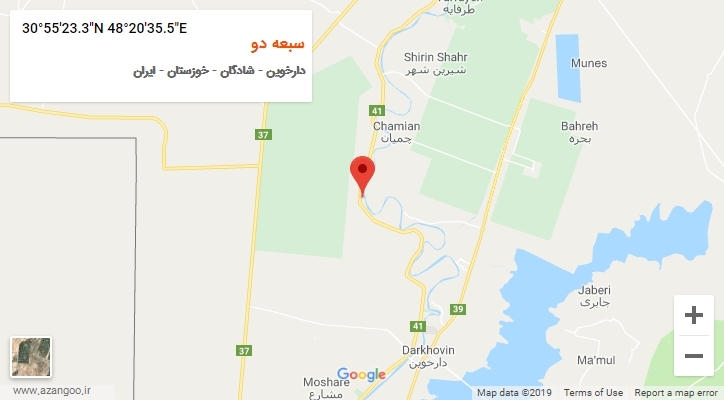 روستای سبعه دو بر روی نقشه
