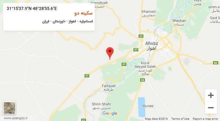 روستای سکینه دو بر روی نقشه